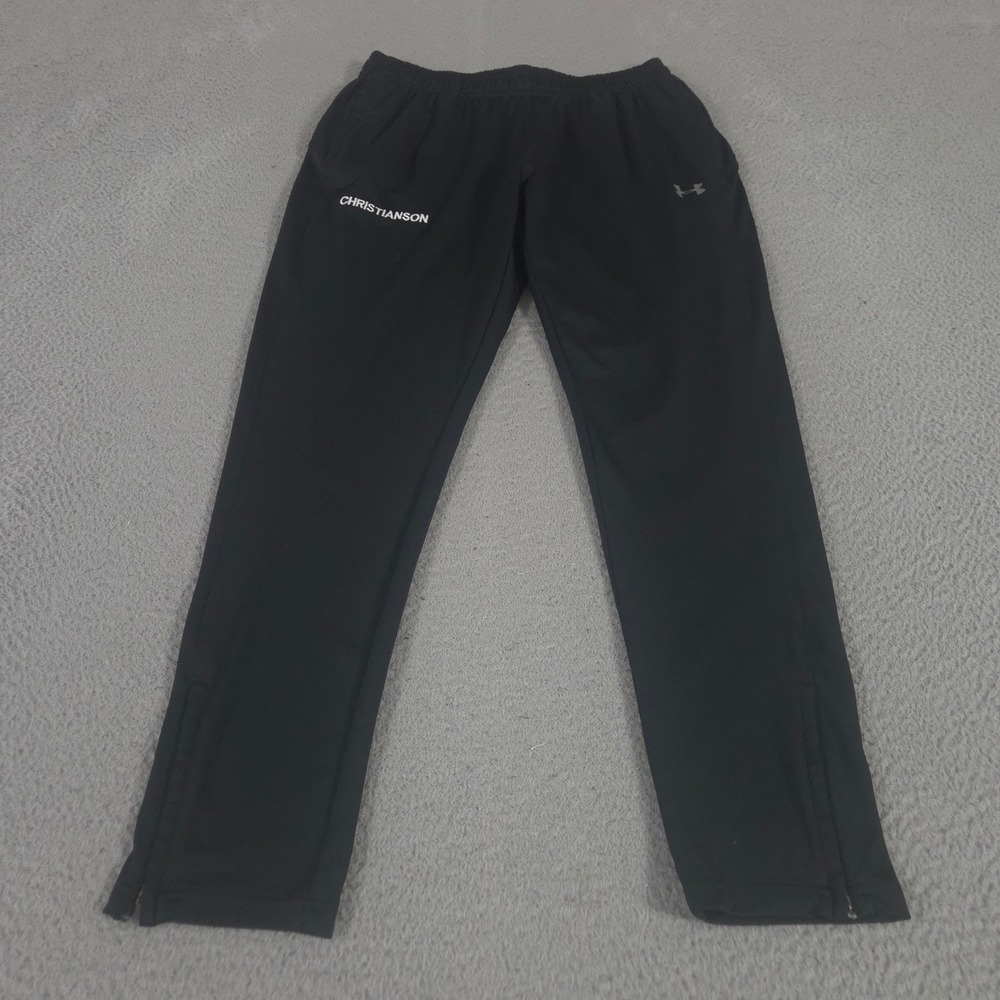 Under Armour Pants Womens M Black Challenger II Tapered Leg Ankle Zip Soccer Gym